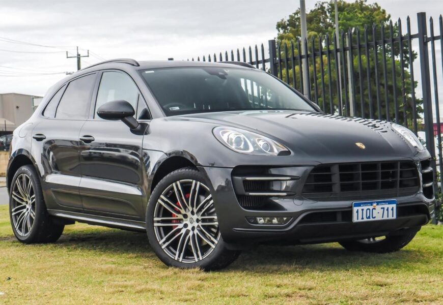 2016 Porsche Macan 95B MY17 Turbo PDK AWD Grey 7 Speed Sports Automatic Dual Clutch Wagon