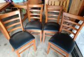 4X Solid Dining Room Chairs Furniture *READ DESCRIPTION*