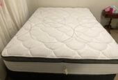 Queen bed base and mattress (sleepmaker brand)