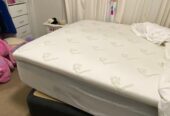 Queen bed base and mattress (sleepmaker brand)