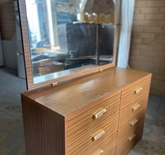Mid century retro dresser with mirror