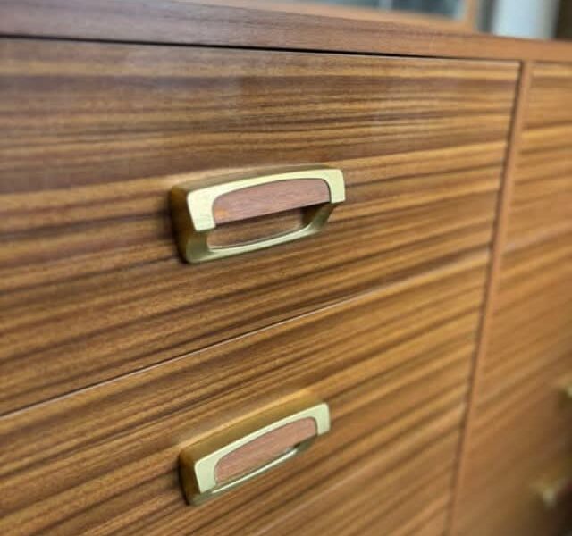 Mid century retro dresser with mirror